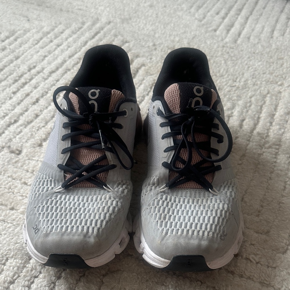 On Running Black and Pink Athletic Shoes